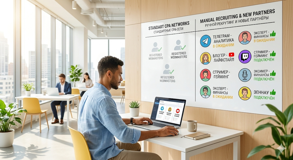 Как найти блогеров и&nbsp;вебмастеров, которых нет ни в&nbsp;одной CPA-сети: технология ручного рекрутинга партнеров